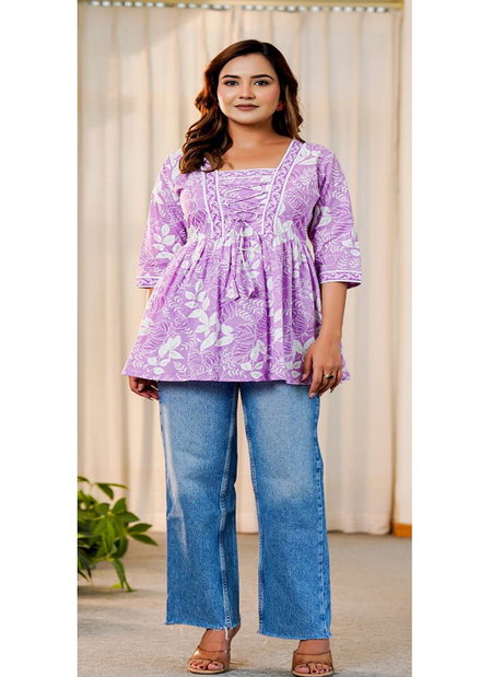 Naisha K 298 Cotton Navratri Special Short Top Wholesale Online